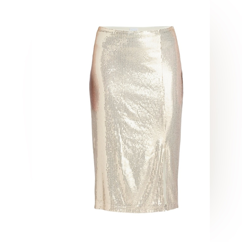 Time and Tru Women's Sequin Skirt with Side Slit, Sizes lg 12-14